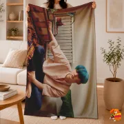 Плед с принтом k-pop BTS Мин Юнги
