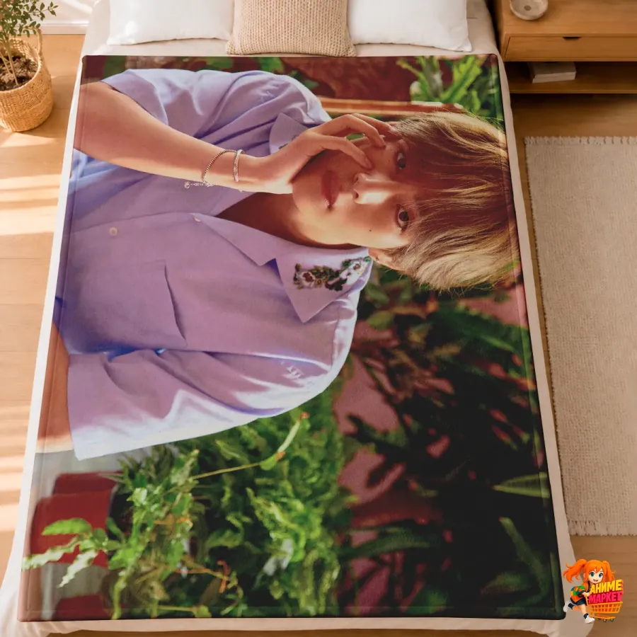 Плед с принтом k-pop BTS Ким Тэхён