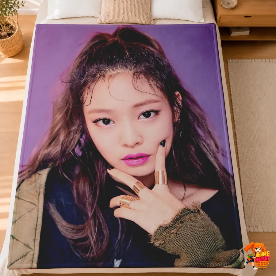 Плед с принтом k-pop Blackpink Дженни