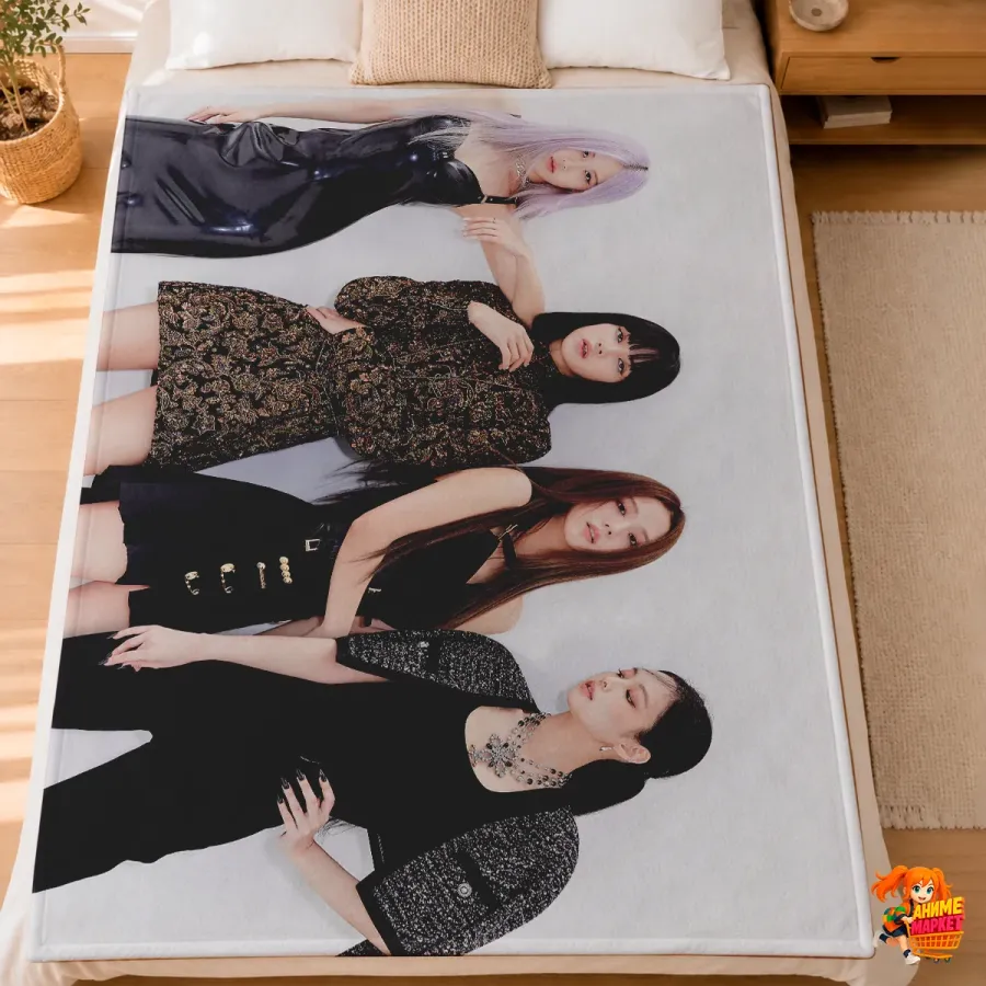 Плед с принтом k-pop Blackpink