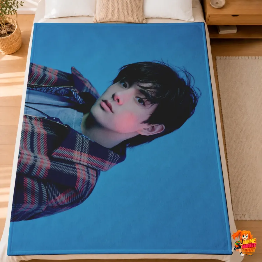 Плед с принтом k-pop Enhypen Джейк