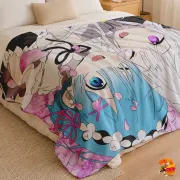 Плед с принтом Re:Zero. Жизнь с нуля в альтернативном мире