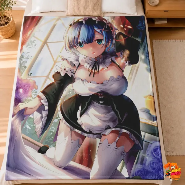 Плед с принтом Re:Zero. Жизнь с нуля в альтернативном мире Плед с принтом Re:Zero. Жизнь с нуля в альтернативном мире
