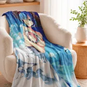 Плед с принтом Re:Zero. Жизнь с нуля в альтернативном мире