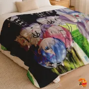 Плед с принтом Re:Zero. Жизнь с нуля в альтернативном мире