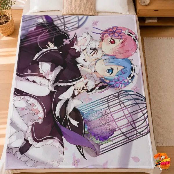Плед с принтом Re:Zero. Жизнь с нуля в альтернативном мире Плед с принтом Re:Zero. Жизнь с нуля в альтернативном мире