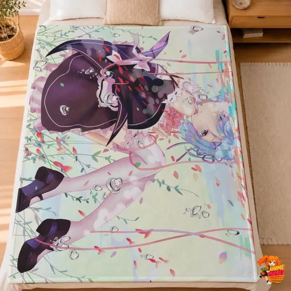 Плед с принтом Re:Zero. Жизнь с нуля в альтернативном мире Плед с принтом Re:Zero. Жизнь с нуля в альтернативном мире