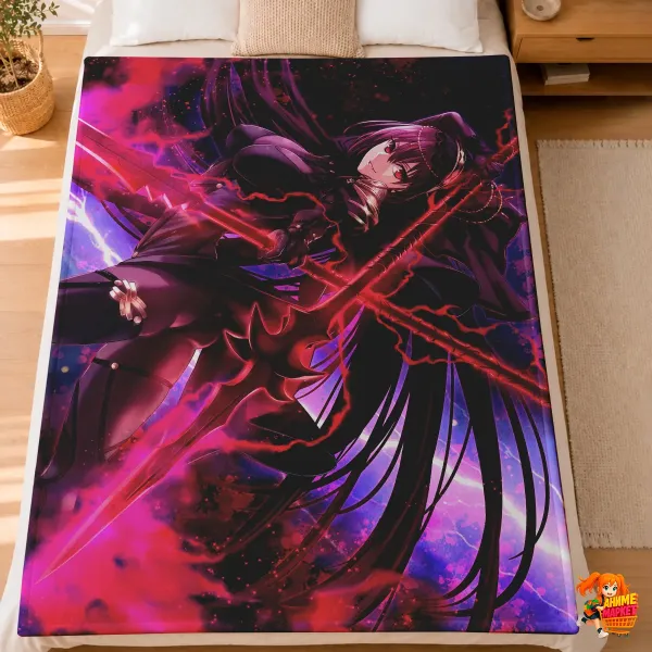 Плед с принтом Fate grand order Скатах Плед с принтом Fate grand order Скатах