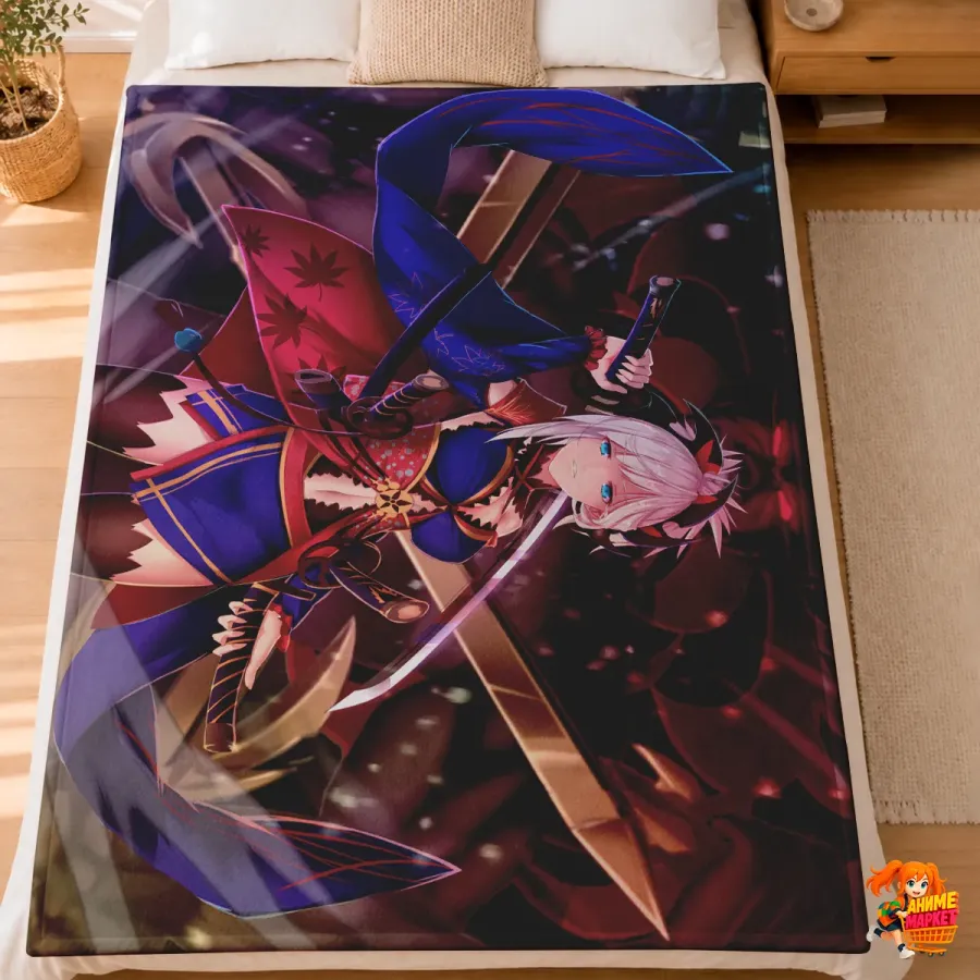 Плед с принтом Fate grand order Миямото Мусаси