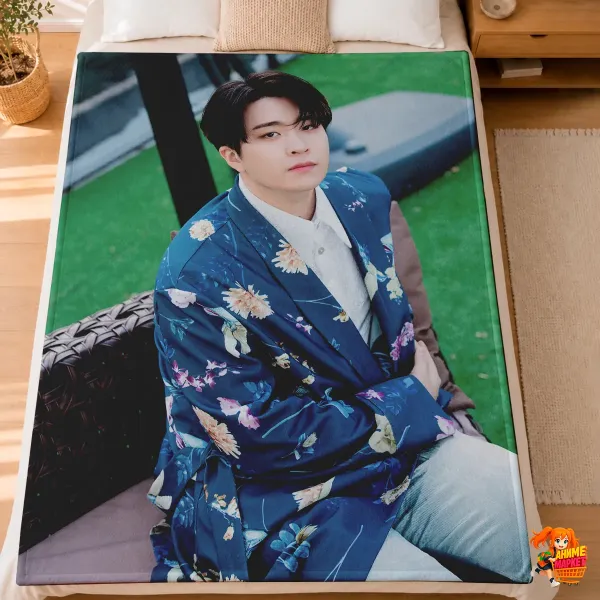 Плед с принтом k-pop Got7 Чхве Ёнджэ Плед с принтом k-pop Got7 Чхве Ёнджэ