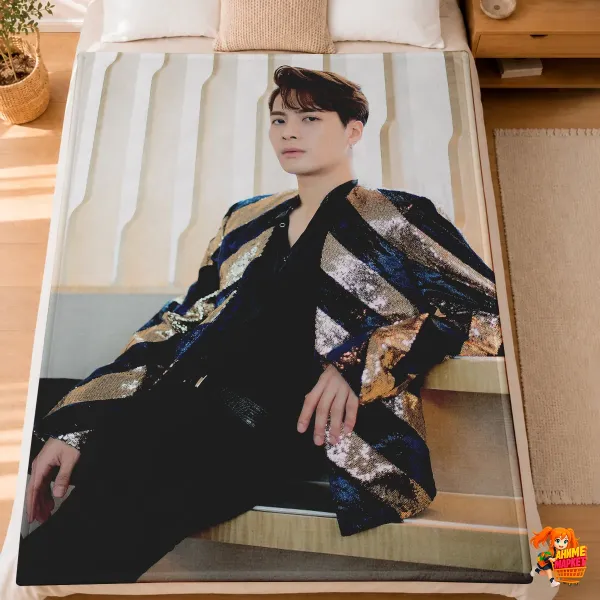 Плед с принтом k-pop Got7 Марк Туан Плед с принтом k-pop Got7 Марк Туан