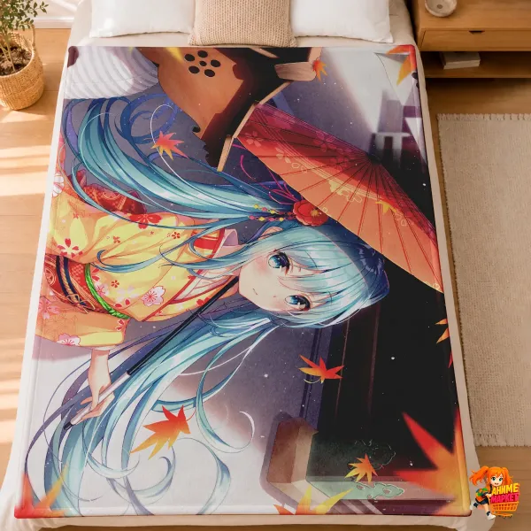 Плед с принтом Hatsune Miku Хацунэ Мику Плед с принтом Hatsune Miku Хацунэ Мику