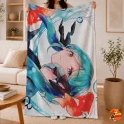 Плед с принтом Hatsune Miku Хацунэ Мику