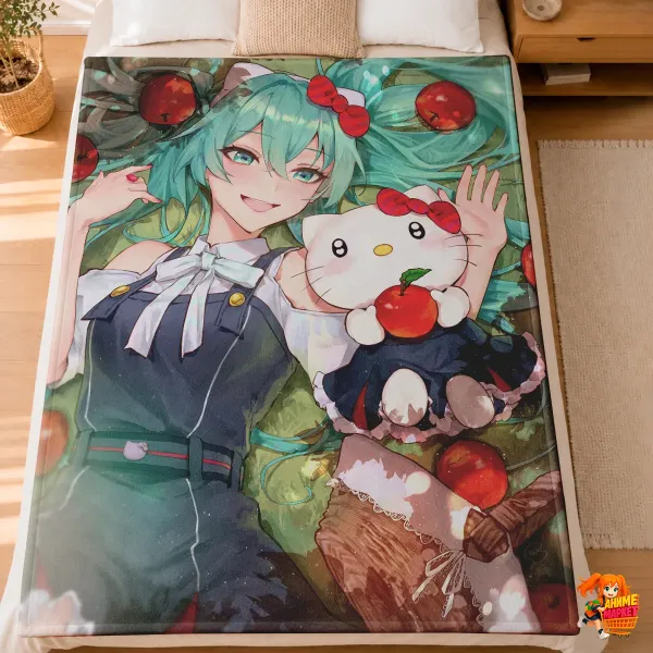 Плед с принтом Hatsune Miku Хацунэ Мику Плед с принтом Hatsune Miku Хацунэ Мику