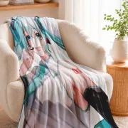 Плед с принтом Hatsune Miku Хацунэ Мику