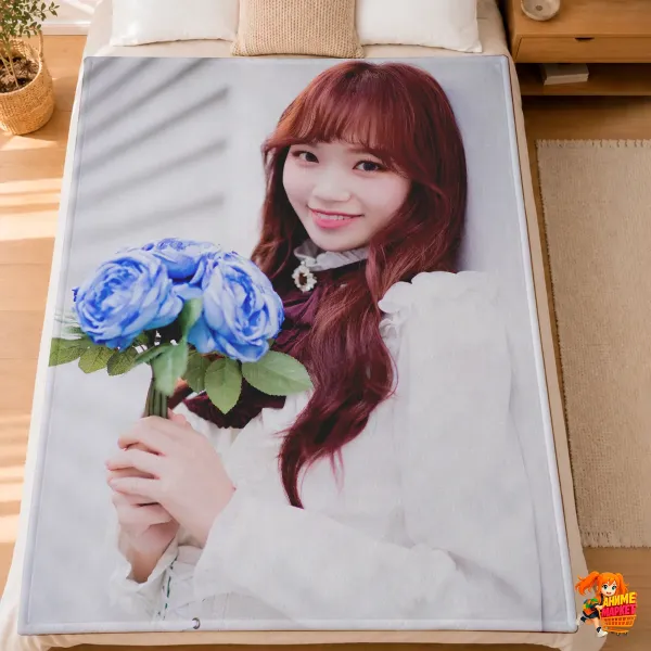 Плед с принтом k-pop Iz*One Ким Чэвон Плед с принтом k-pop Iz*One Ким Чэвон