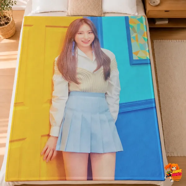 Плед с принтом k-pop Iz*One Ли Чэён Плед с принтом k-pop Iz*One Ли Чэён