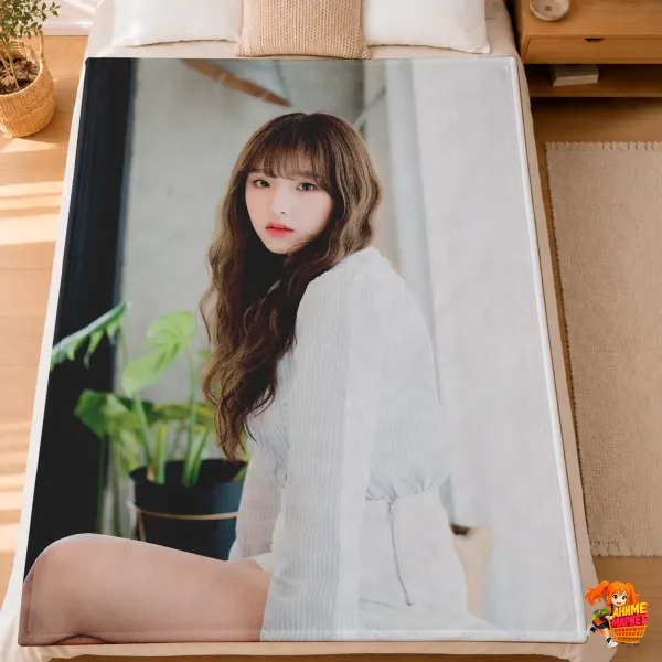 Плед с принтом k-pop Iz*One Чхве Йена Плед с принтом k-pop Iz*One Чхве Йена