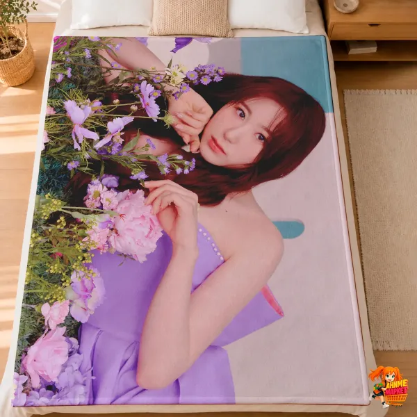 Плед с принтом k-pop Iz*One Ли Чэён Плед с принтом k-pop Iz*One Ли Чэён