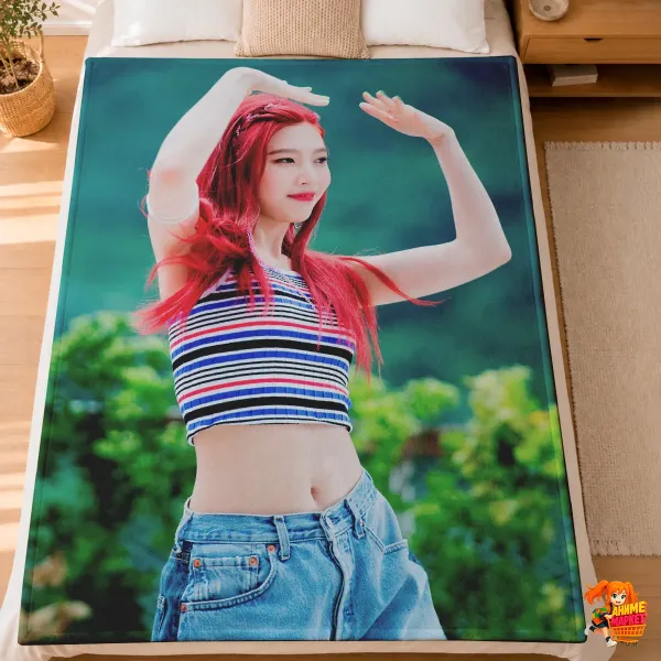 Плед с принтом k-pop Red Velvet Плед с принтом k-pop Red Velvet