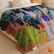 Плед с принтом k-pop Seventeen