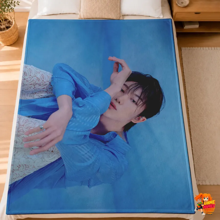 Плед с принтом k-pop Seventeen