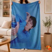 Плед с принтом k-pop Seventeen