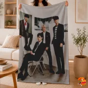 Плед с принтом k-pop Seventeen