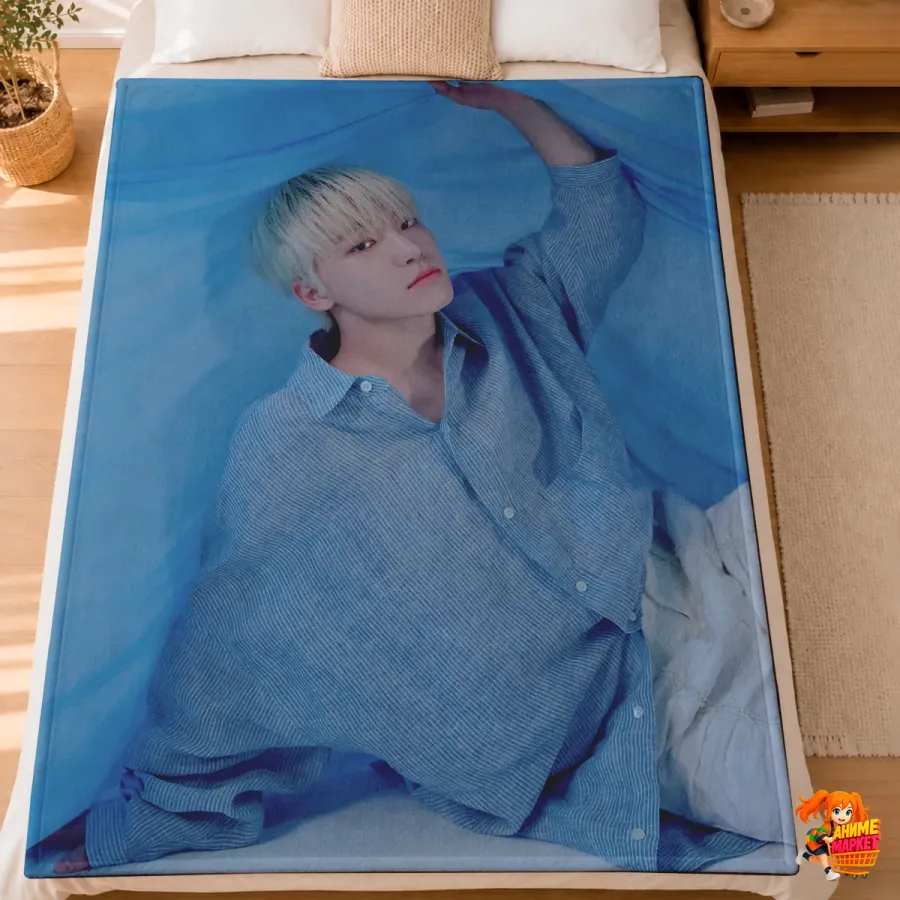 Плед с принтом k-pop Seventeen
