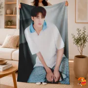 Плед с принтом k-pop Seventeen