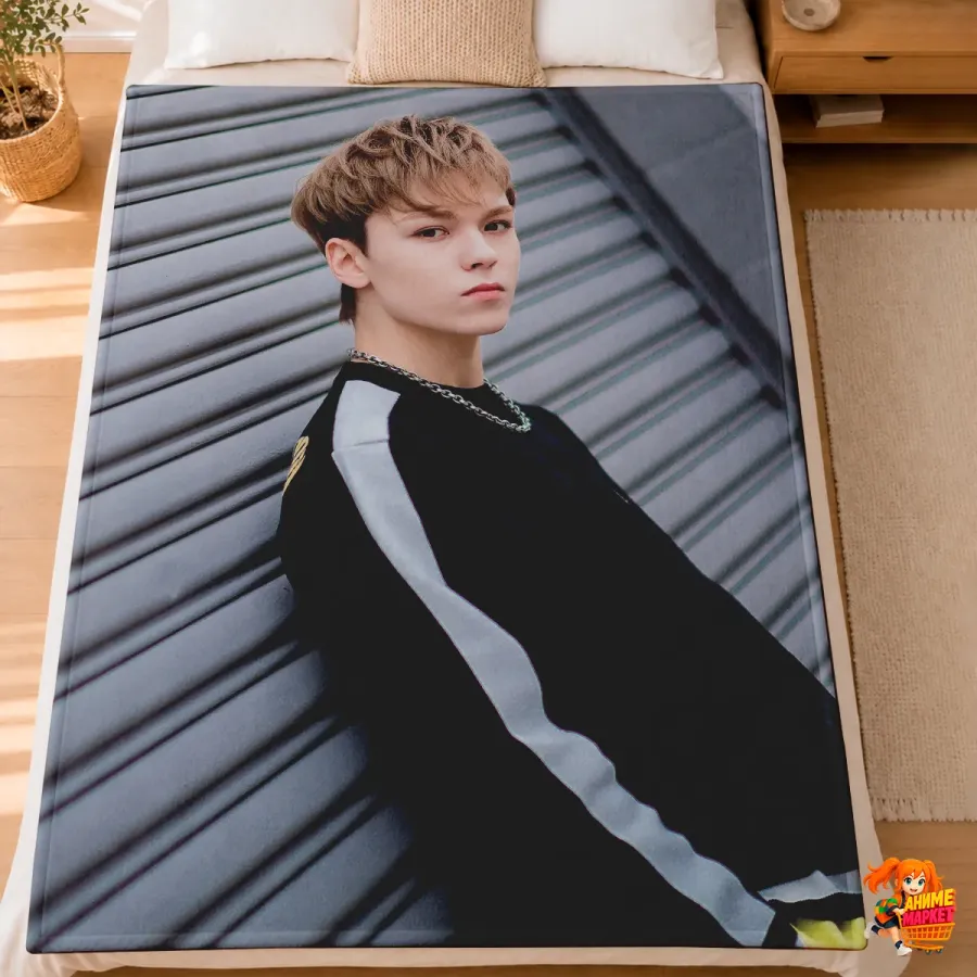 Плед с принтом k-pop Seventeen