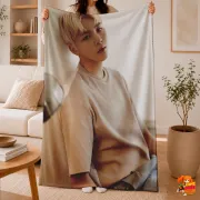 Плед с принтом k-pop Seventeen