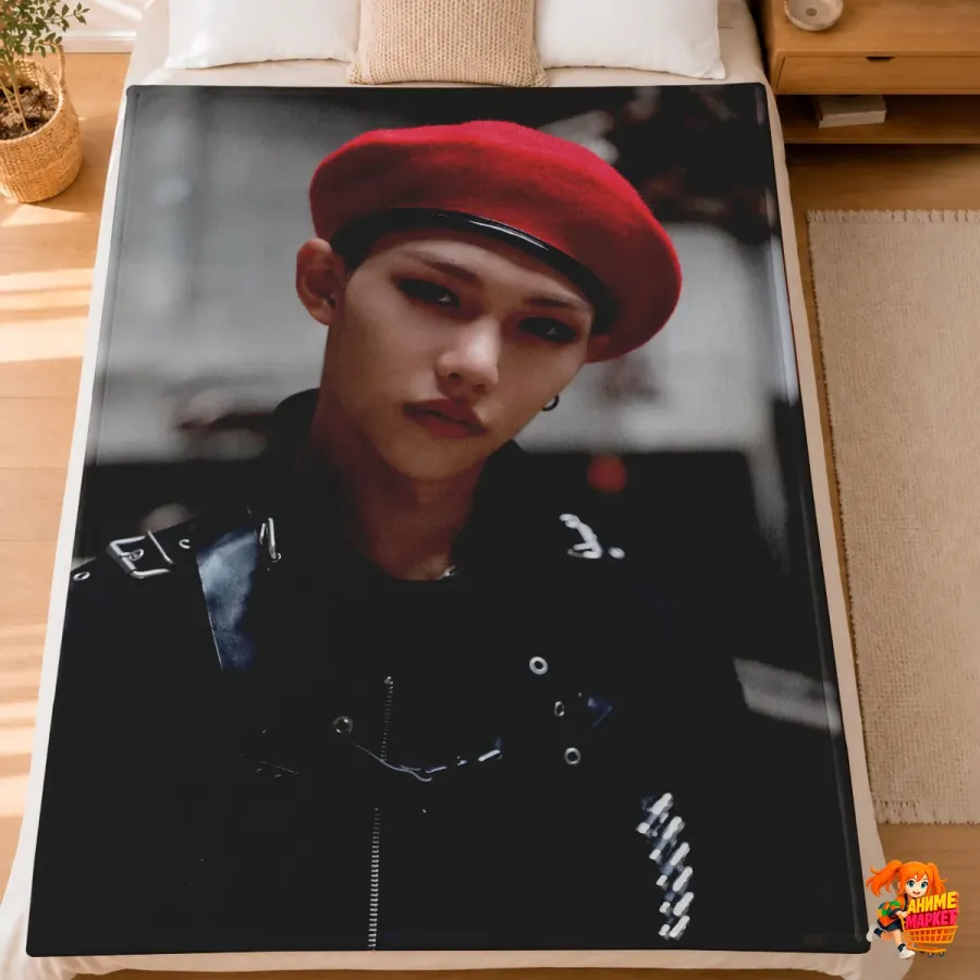 Плед с принтом k-pop Stray Kids