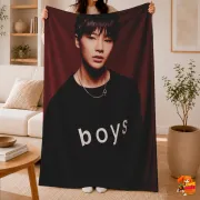 Плед с принтом k-pop Stray Kids