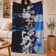 Плед с принтом k-pop Stray Kids