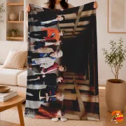 Плед с принтом k-pop Stray Kids