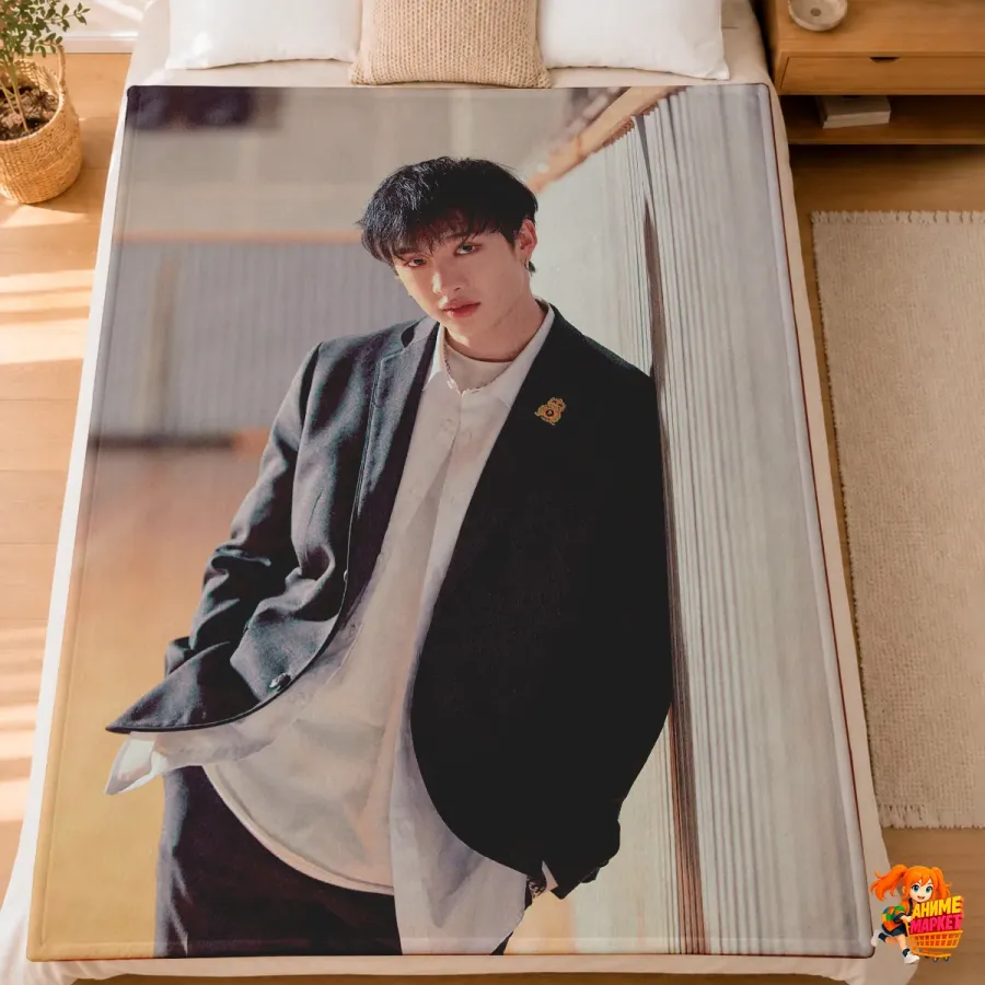 Плед с принтом k-pop Stray Kids