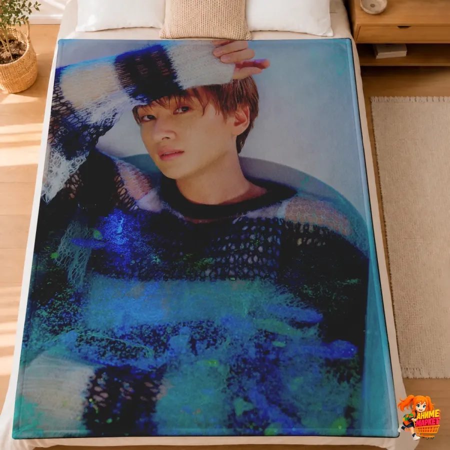 Плед с принтом k-pop Super Junior