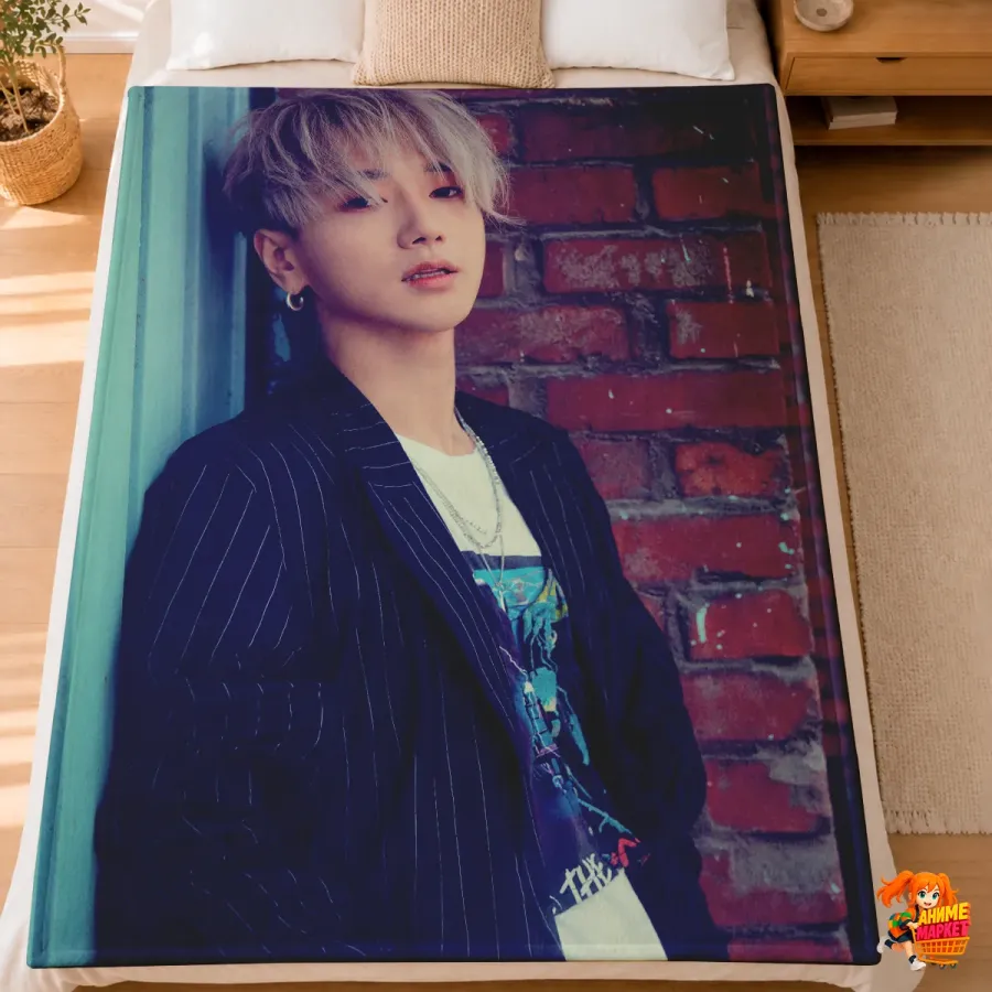 Плед с принтом k-pop Super Junior