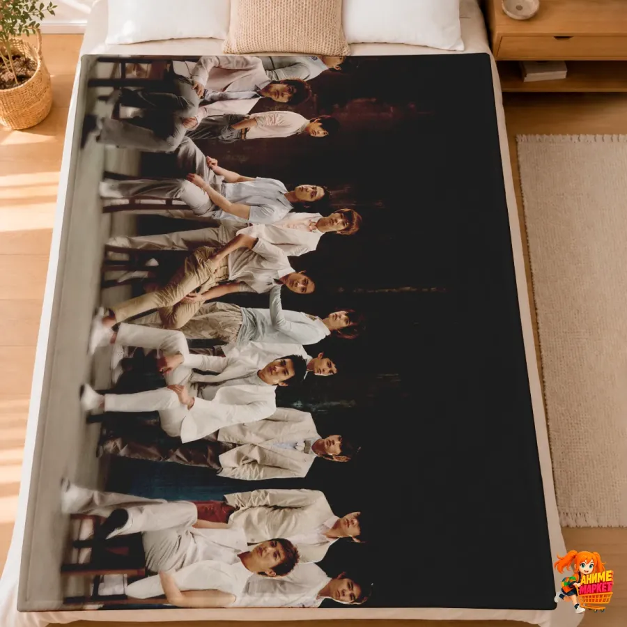 Плед с принтом k-pop Super Junior