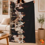 Плед с принтом k-pop Super Junior