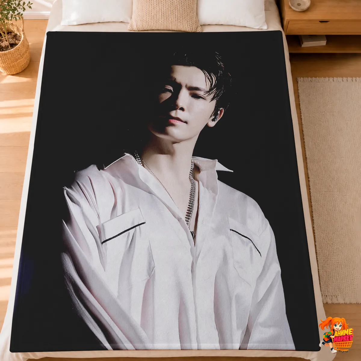 Плед с принтом k-pop Super Junior