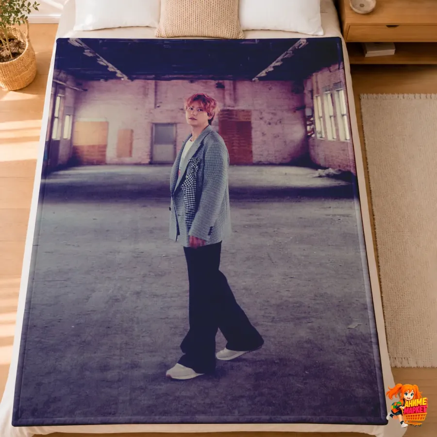 Плед с принтом k-pop Super Junior