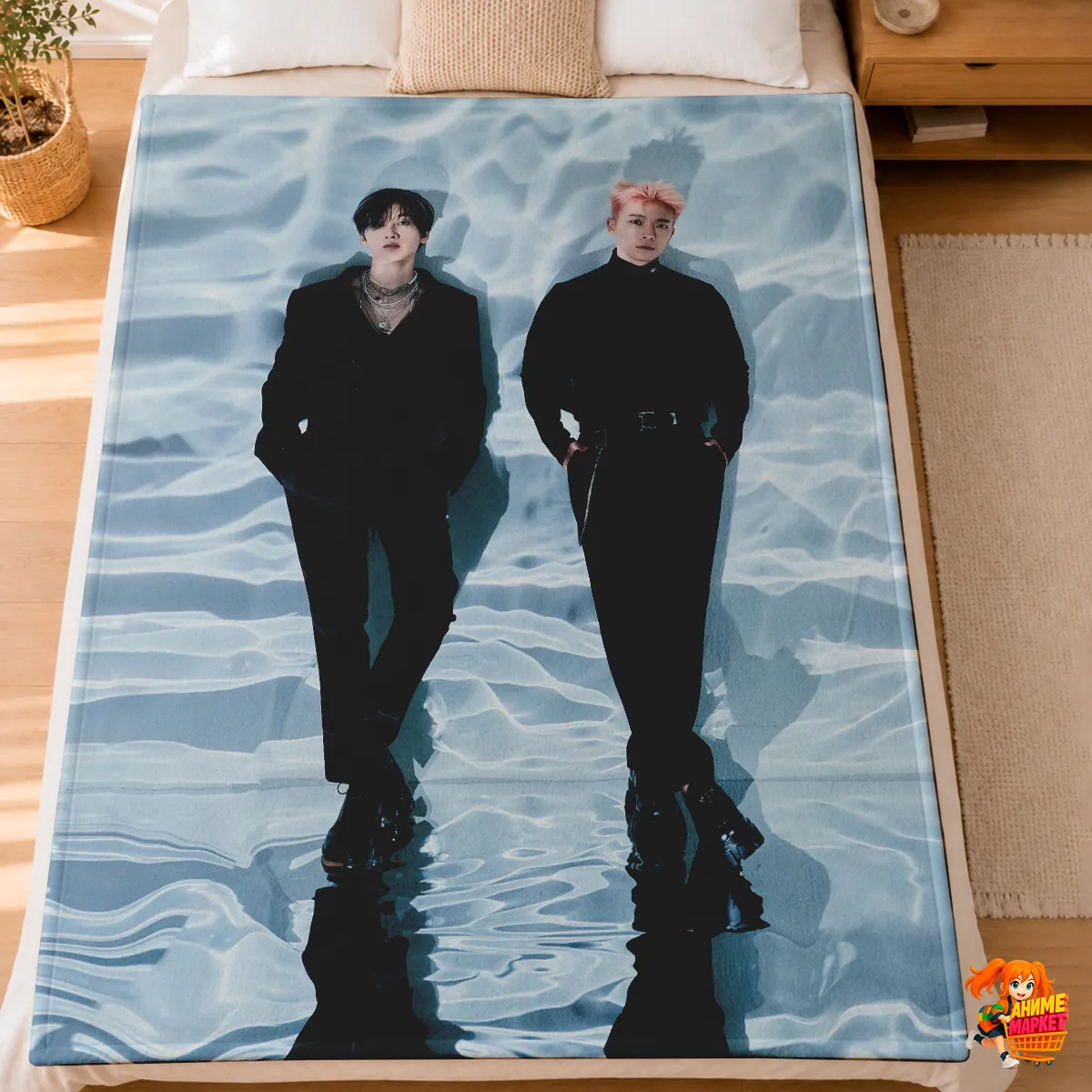 Плед с принтом k-pop Super Junior