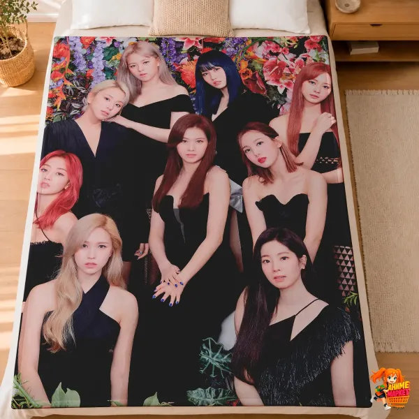 Плед с принтом k-pop TWICE Плед с принтом k-pop TWICE
