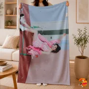 Плед с принтом k-pop TWICE