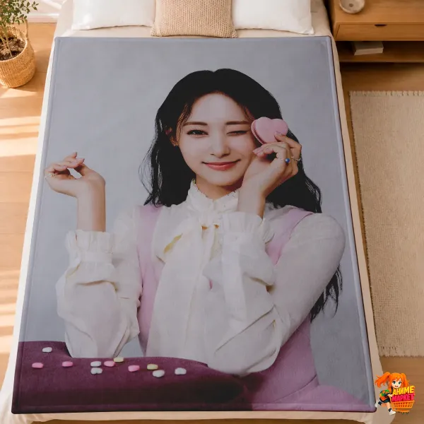 Плед с принтом k-pop TWICE Плед с принтом k-pop TWICE