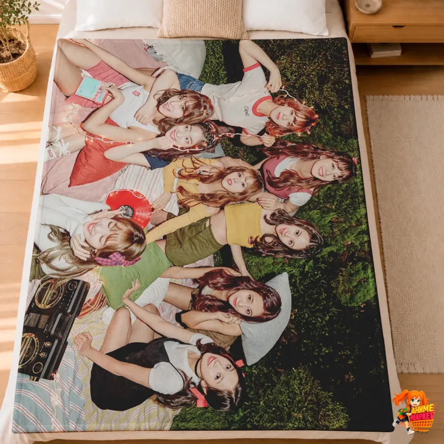 Плед с принтом k-pop TWICE