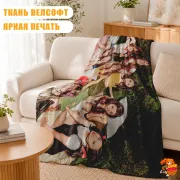 Плед с принтом k-pop TWICE
