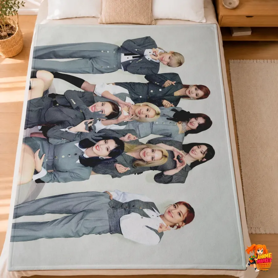 Плед с принтом k-pop TWICE